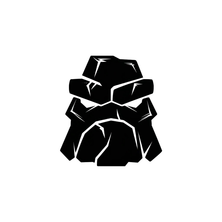 Rock Golem Logo Vinyl Car Decal Sticker – Waterproof & UV-Resistant 6.826666666666667"