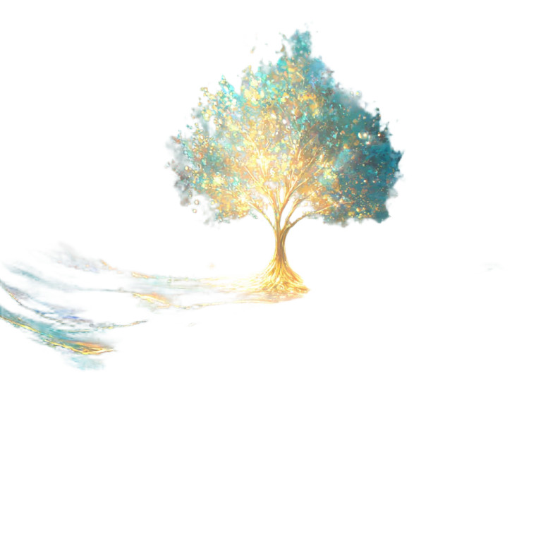 Glowing Crystal Tree Vinyl Car Decal Sticker – Waterproof & UV-Resistant 3.4133333333333336"