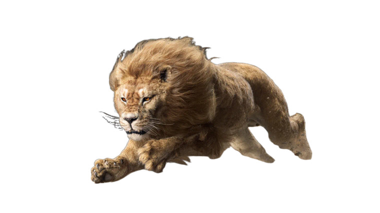Sprinting Lion Vinyl Car Decal Sticker – Waterproof & UV-Resistant 2.72"
