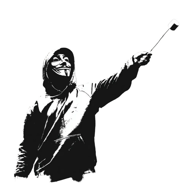 Protest Marshmallow Stencil Vinyl Car Decal Sticker – Waterproof & UV-Resistant 6.826666666666667"