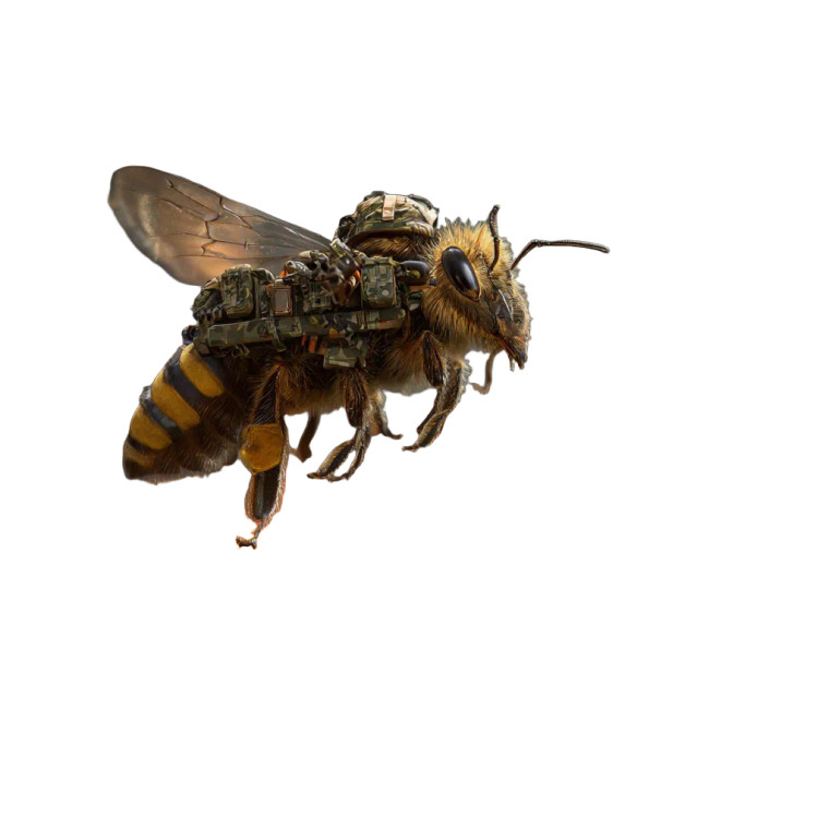 Military Bees Attack Vinyl Car Decal Sticker – Waterproof & UV-Resistant 6.826666666666667"