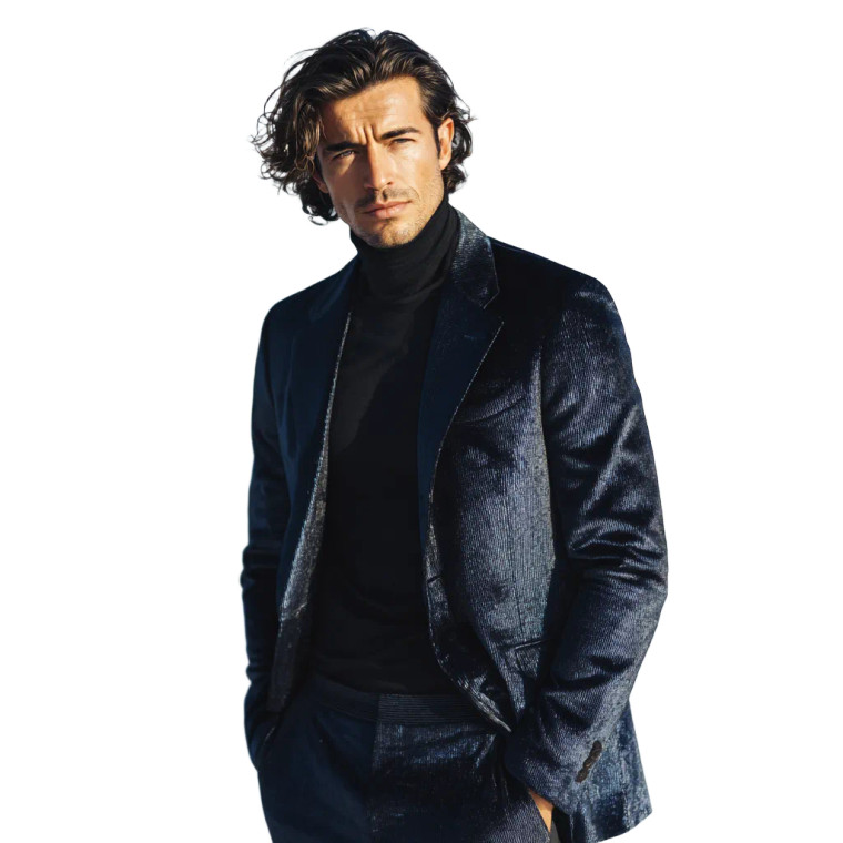 Confident Man Portrait V14 Vinyl Car Decal Sticker – Waterproof & UV-Resistant 6.826666666666667"