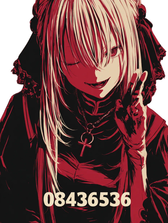 Evil Anime Girl V6 Vinyl Car Decal Sticker – Waterproof & UV-Resistant 4.1066666666666665"