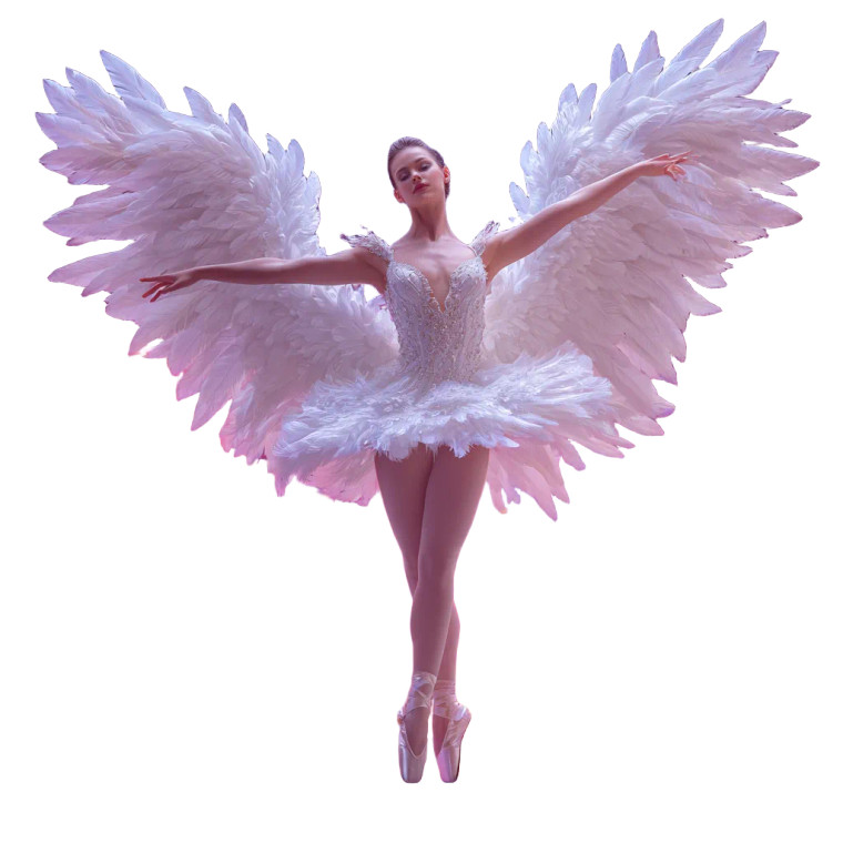 Dancing Angel V2 Vinyl Car Decal Sticker – Waterproof & UV-Resistant 3.4133333333333336"