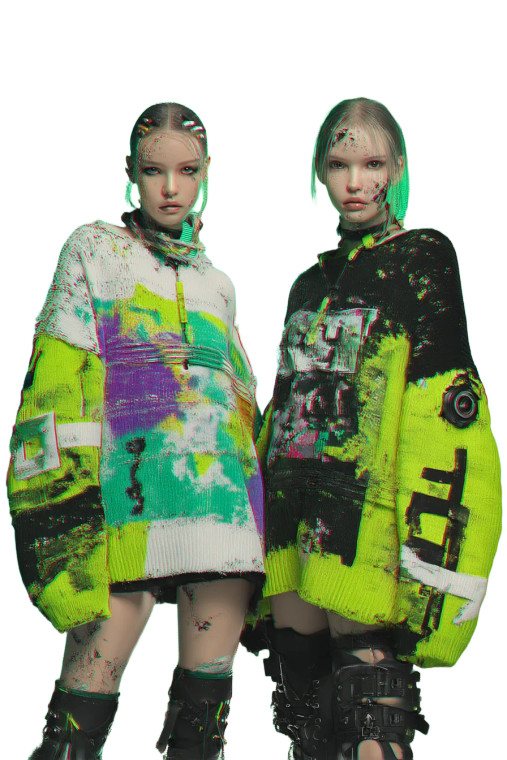 Punk Cyberpunk Models Vinyl Car Decal Sticker – Waterproof & UV-Resistant 8.96"