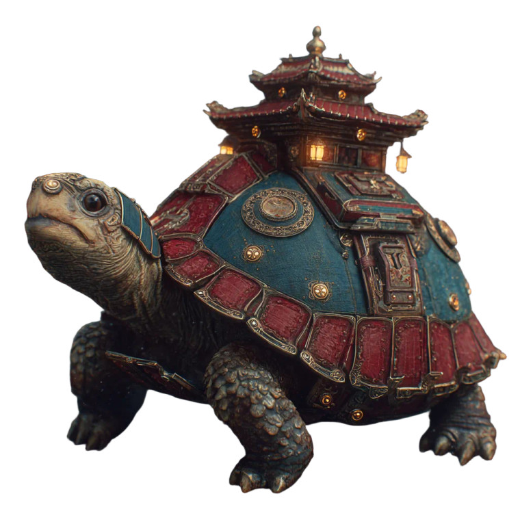 Ancient Turtle Vinyl Car Decal Sticker – Waterproof & UV-Resistant 6.826666666666667"