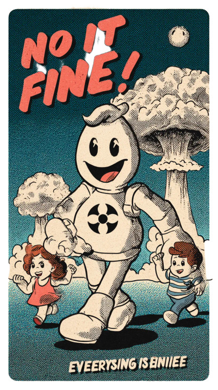 Friendly Bomb Character Vinyl Car Decal Sticker – Waterproof & UV-Resistant 9.706666666666667"