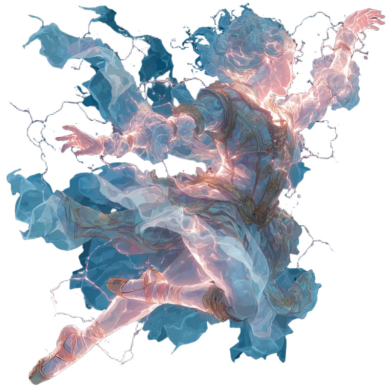 Ballerina On Thunderbolt Vinyl Car Decal Sticker – Waterproof & UV-Resistant 3.4133333333333336"