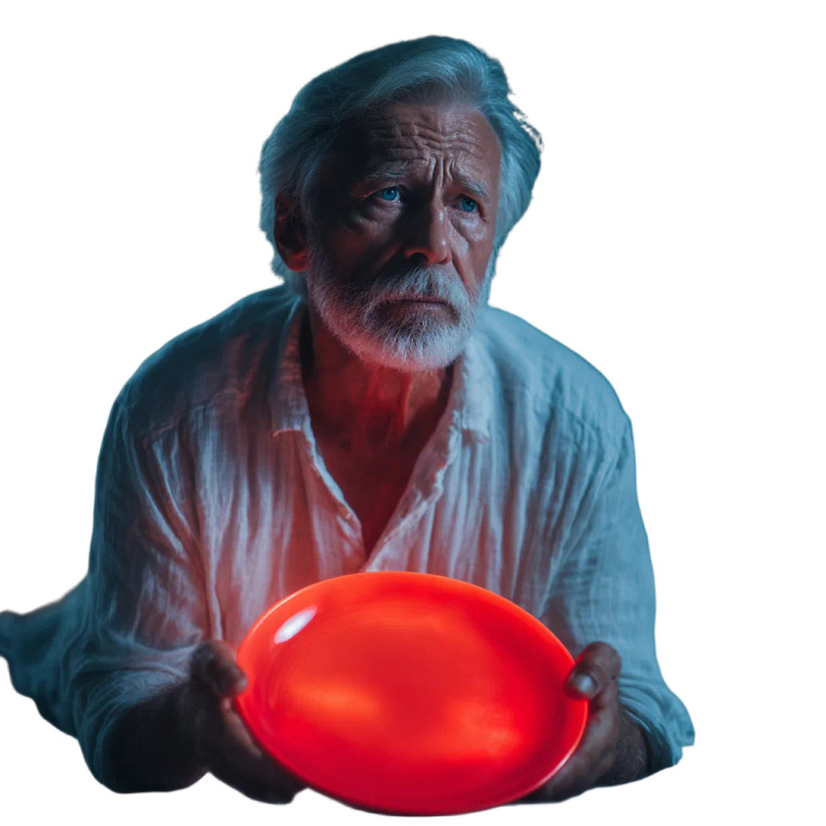 Confused Senior Man Vinyl Car Decal Sticker – Waterproof & UV-Resistant 3.4133333333333336"