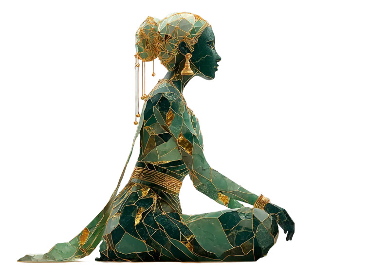 Apsara Dancer Silhouette Vinyl Car Decal Sticker – Waterproof & UV-Resistant 3.0933333333333333" Apsara Dancer Silhouette Vinyl Car Decal Sticker – Waterproof & UV-Resistant 3.0933333333333333"