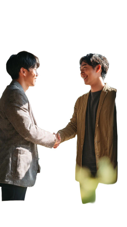 Japanese Men Handshake V2 Vinyl Car Decal Sticker – Waterproof & UV-Resistant 4.8533333333333335"