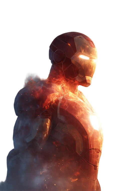 Iron Man Portrait V7 Vinyl Car Decal Sticker – Waterproof & UV-Resistant 8.96"