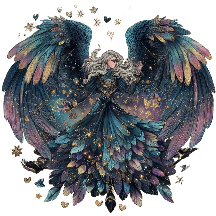 Harpy Witch Vinyl Car Decal Sticker – Waterproof & UV-Resistant 3.4133333333333336"