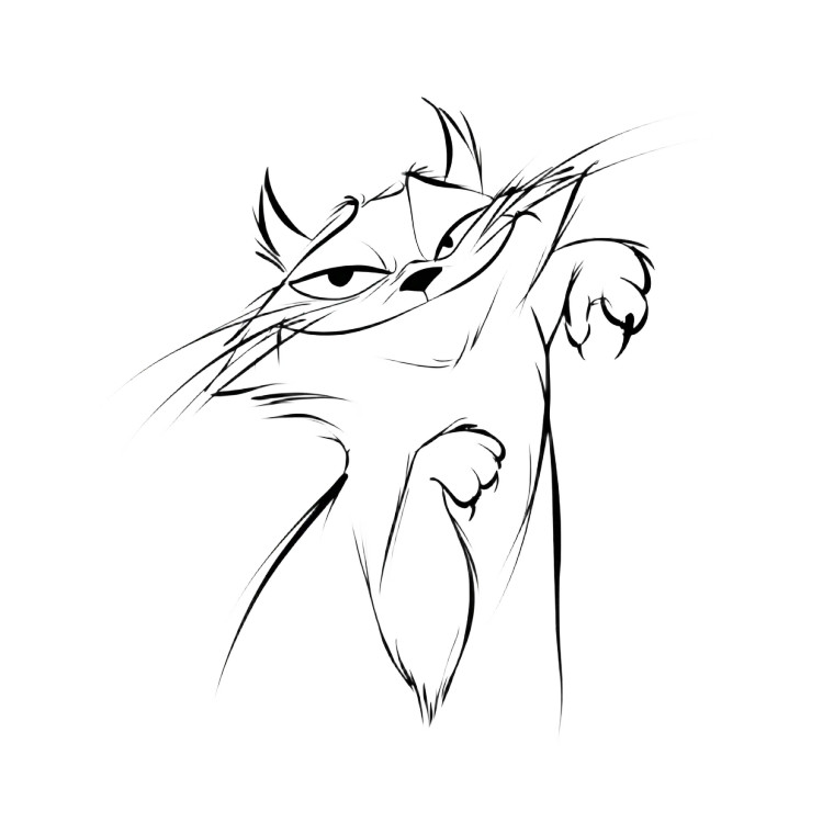 Sly Trickster Cat Vinyl Car Decal Sticker – Waterproof & UV-Resistant 3.4133333333333336"