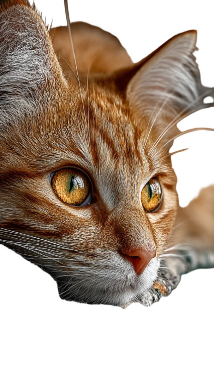 Hunting Tabby Cat Vinyl Car Decal Sticker – Waterproof & UV-Resistant 4.8533333333333335"