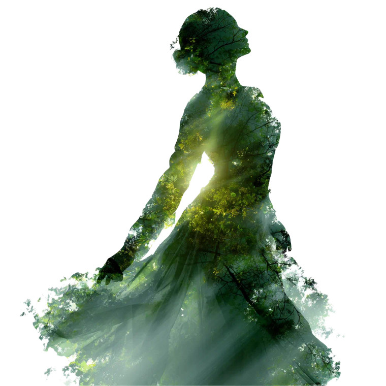 Radiant Woman Silhouette Vinyl Car Decal Sticker – Waterproof & UV-Resistant 3.4133333333333336"