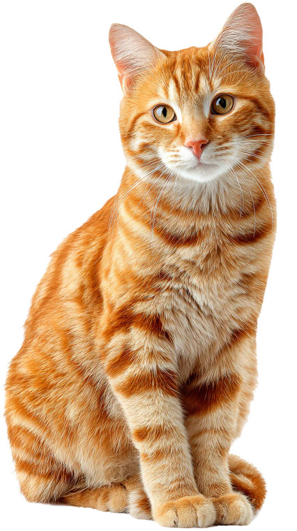 Ginger Cat V5 Vinyl Car Decal Sticker – Waterproof & UV-Resistant 9.706666666666667"