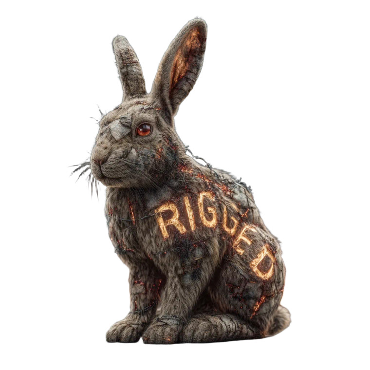 Burned Rabbit Vinyl Car Decal Sticker – Waterproof & UV-Resistant 3.4133333333333336" Burned Rabbit Vinyl Car Decal Sticker – Waterproof & UV-Resistant 3.4133333333333336"