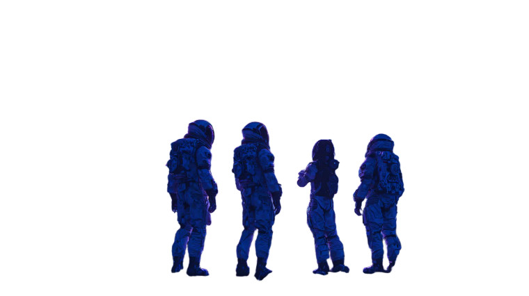 Astronauts Celebrating Vinyl Car Decal Sticker – Waterproof & UV-Resistant 5.4