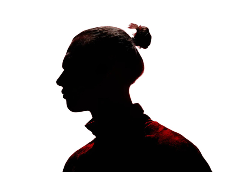 Man Bun Silhouette Vinyl Car Decal Sticker – Waterproof & UV-Resistant 6.1866666666666665"
