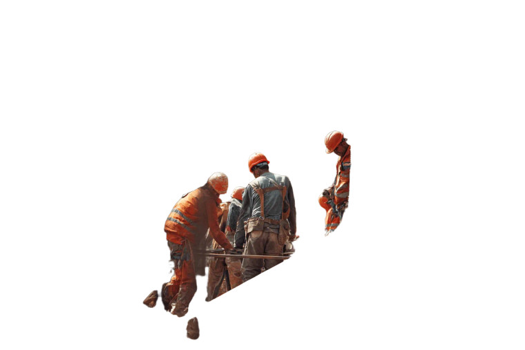 Construction Workers V5 Vinyl Car Decal Sticker – Waterproof & UV-Resistant 2.986666666666667"