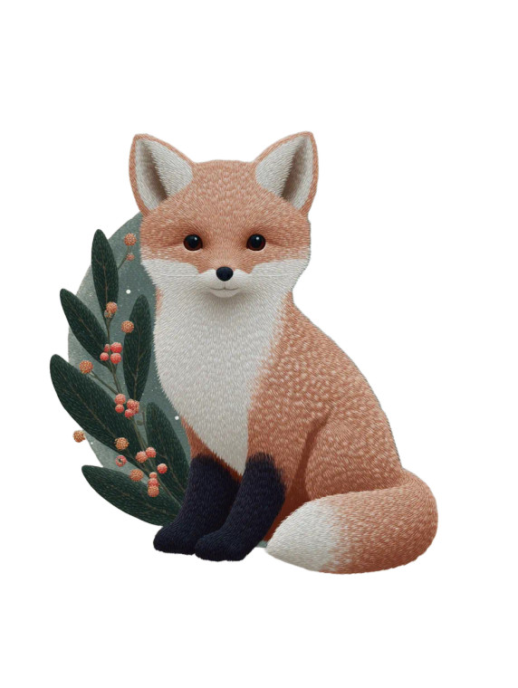 Graceful Red Fox Vinyl Car Decal Sticker – Waterproof & UV-Resistant 8.213333333333333"