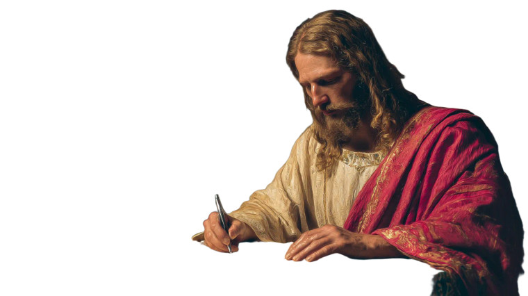 Jesus Signs Contract Vinyl Car Decal Sticker – Waterproof & UV-Resistant 2.72"