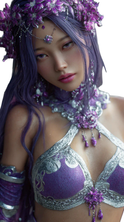 Cinematic Purple Warrior Vinyl Car Decal Sticker – Waterproof & UV-Resistant 4.8533333333333335"