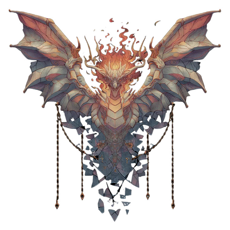 Stylized Dragon Vinyl Car Decal Sticker – Waterproof & UV-Resistant 6.826666666666667"