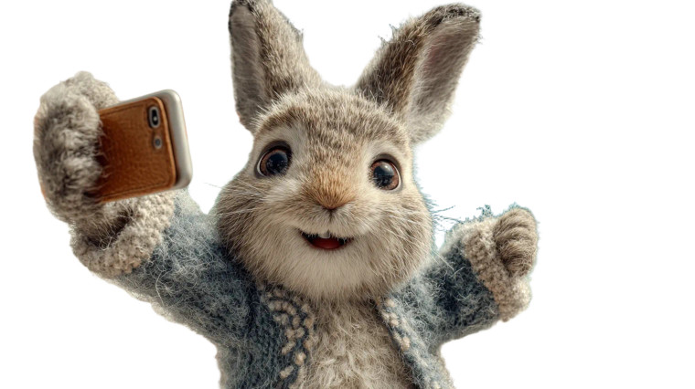 Selfie Bunny Vinyl Car Decal Sticker – Waterproof & UV-Resistant 2.72" Selfie Bunny Vinyl Car Decal Sticker – Waterproof & UV-Resistant 2.72"