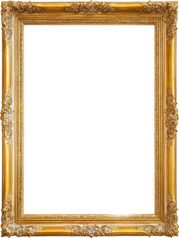 Gold Baroque Frame V2 Vinyl Car Decal Sticker – Waterproof & UV-Resistant 8.213333333333333"