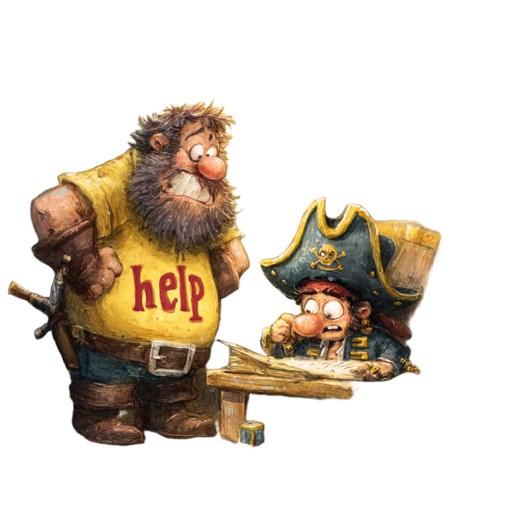 Pirate Helper Vinyl Car Decal Sticker – Waterproof & UV-Resistant 6.826666666666667"