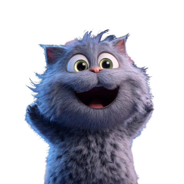 Fluffy Cartoon Cat V2 Vinyl Car Decal Sticker – Waterproof & UV-Resistant 6.826666666666667"