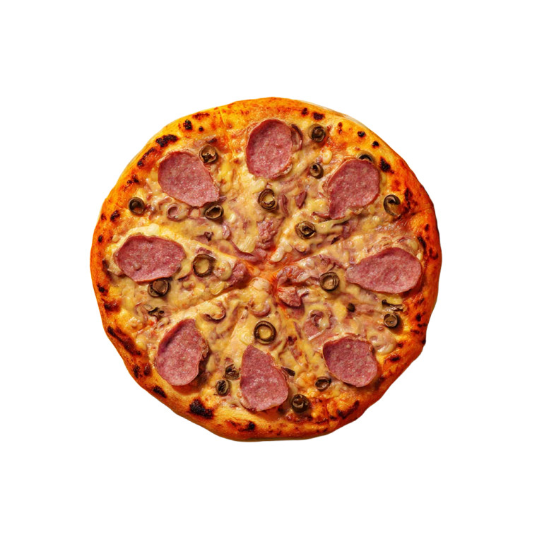 Meat Pizza Icon Vinyl Car Decal Sticker – Waterproof & UV-Resistant 3.4133333333333336"