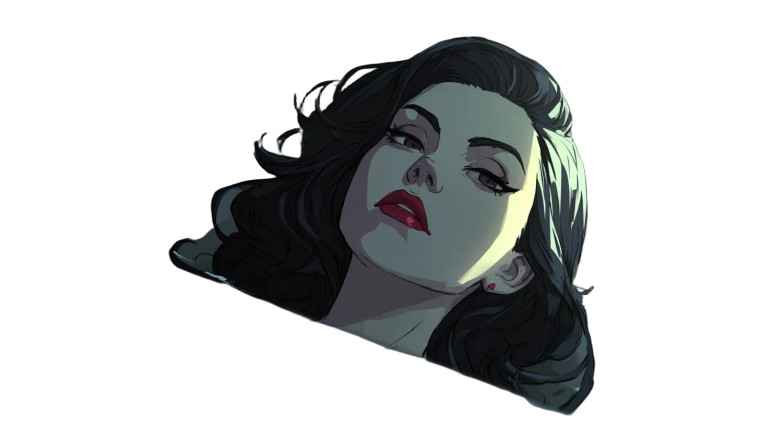 Vampire Queen Relaxing Vinyl Car Decal Sticker – Waterproof & UV-Resistant 2.72"