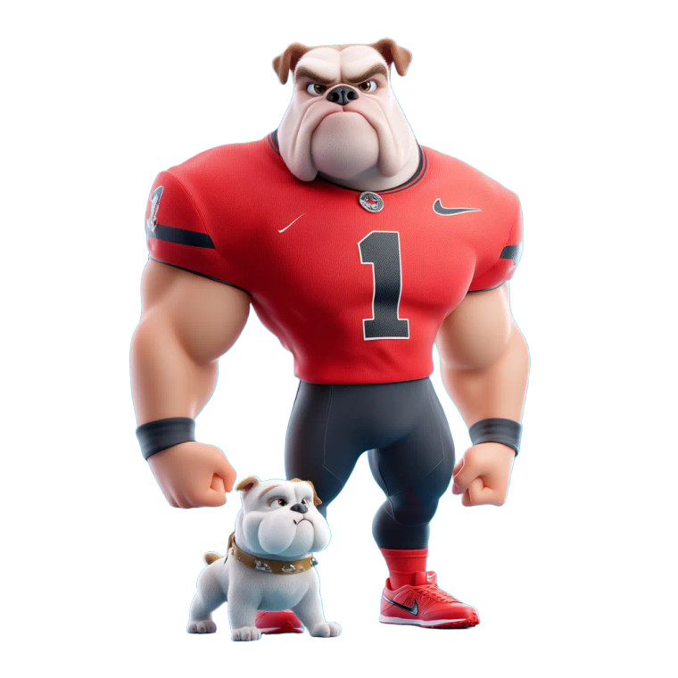 Bulldog Mascot Hero Vinyl Car Decal Sticker – Waterproof & UV-Resistant 6.826666666666667"