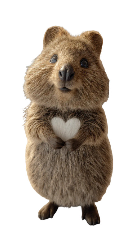 Cute Quokka Office Vinyl Car Decal Sticker – Waterproof & UV-Resistant 9.706666666666667"