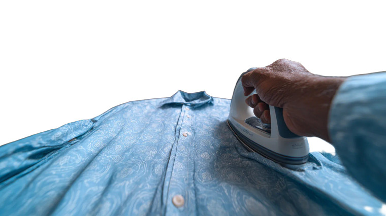 Man Ironing Shirt V2 Vinyl Car Decal Sticker – Waterproof & UV-Resistant 5.4