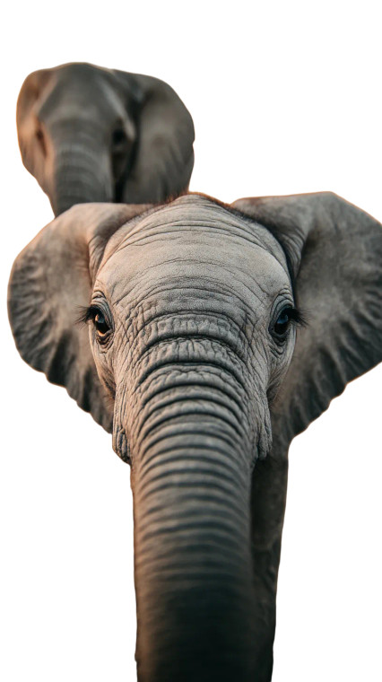 Joyful Baby Elephant V4 Vinyl Car Decal Sticker – Waterproof & UV-Resistant 9.706666666666667"