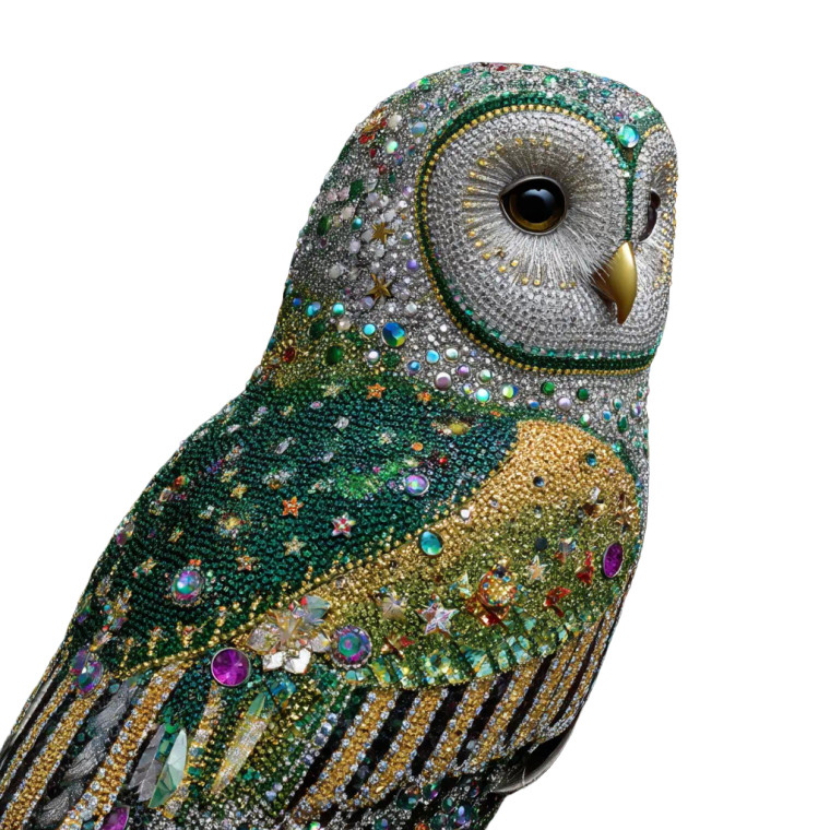 Moonlit Owl V6 Vinyl Car Decal Sticker – Waterproof & UV-Resistant 3.4133333333333336"