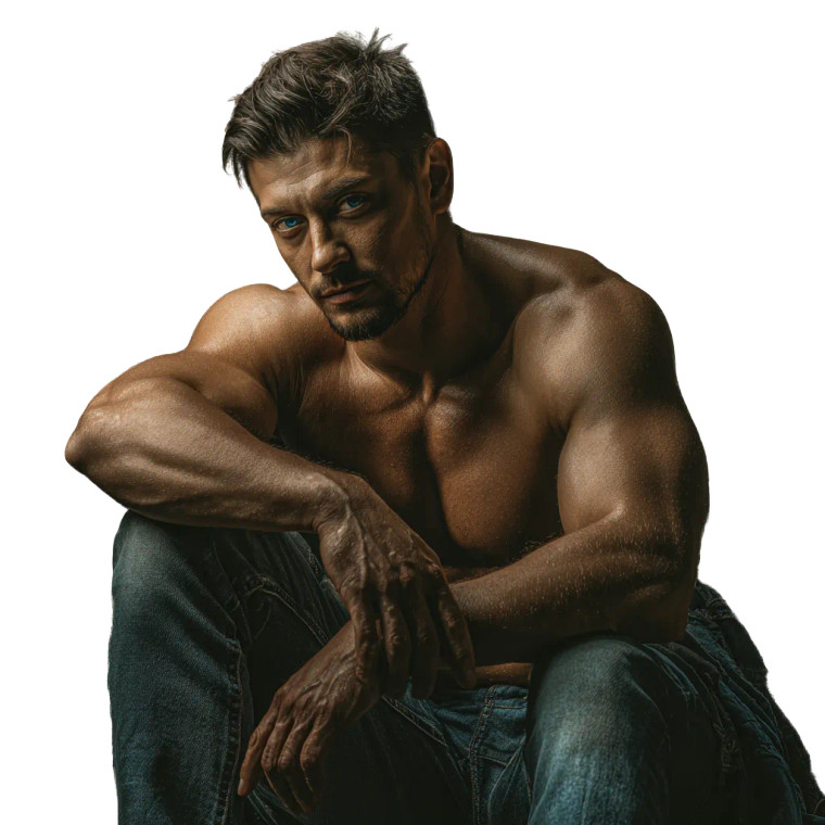 Handsome Body Builder Vinyl Car Decal Sticker – Waterproof & UV-Resistant 6.826666666666667"