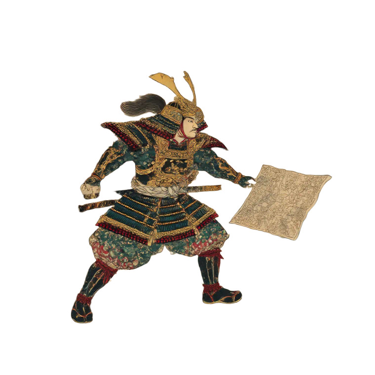 Samurai Commander Vinyl Car Decal Sticker – Waterproof & UV-Resistant 6.826666666666667"