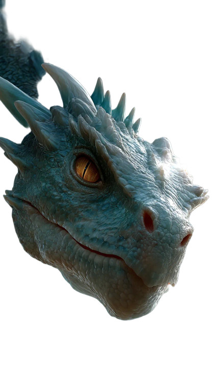 Turquoise Dragon Vinyl Car Decal Sticker – Waterproof & UV-Resistant 9.706666666666667"