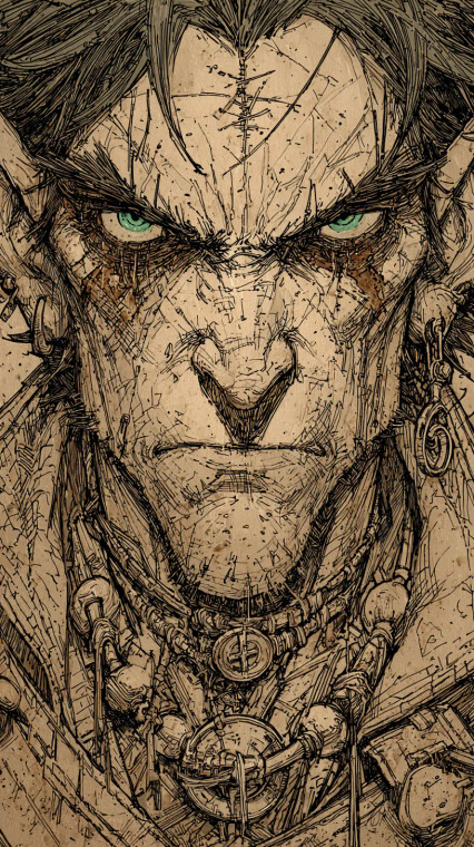 Roguish Half-Elf Vinyl Car Decal Sticker – Waterproof & UV-Resistant 4.8533333333333335"