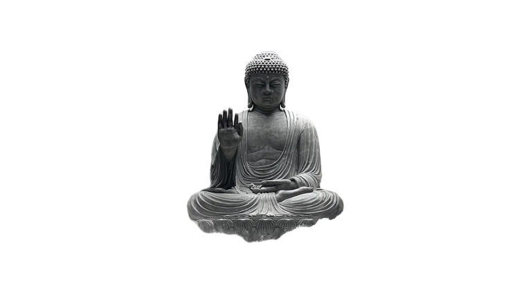 Awakening Stone Buddha Vinyl Car Decal Sticker – Waterproof & UV-Resistant 5.4