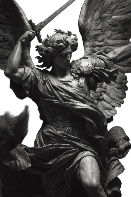 Saint Michael Battle V2 Vinyl Car Decal Sticker – Waterproof & UV-Resistant 4.4