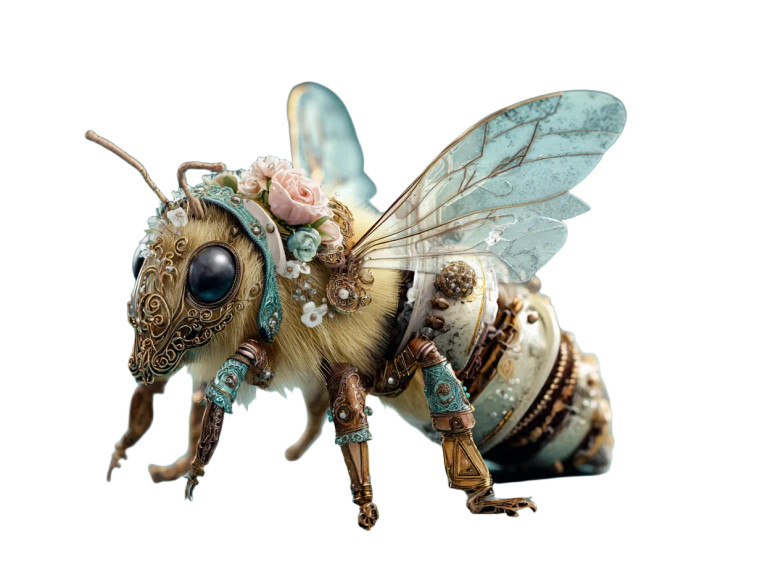 Bee V2 Vinyl Car Decal Sticker – Waterproof & UV-Resistant 6.1866666666666665"