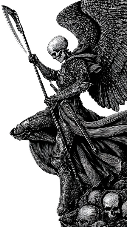 Fallen Angel Illustration V5 Vinyl Car Decal Sticker – Waterproof & UV-Resistant 9.706666666666667"