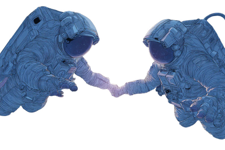 Futuristic Astronauts Bonding Vinyl Car Decal Sticker – Waterproof & UV-Resistant 5.97333333333333