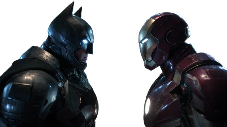 Batman Vs Iron Man V3 Vinyl Car Decal Sticker – Waterproof & UV-Resistant 2.72"